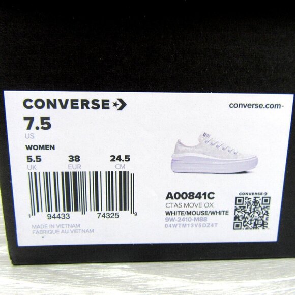 Converse Chuck Taylor All Star Move OX Floral Shoes Womens Size 7.5 NEW - Picture 15 of 15
